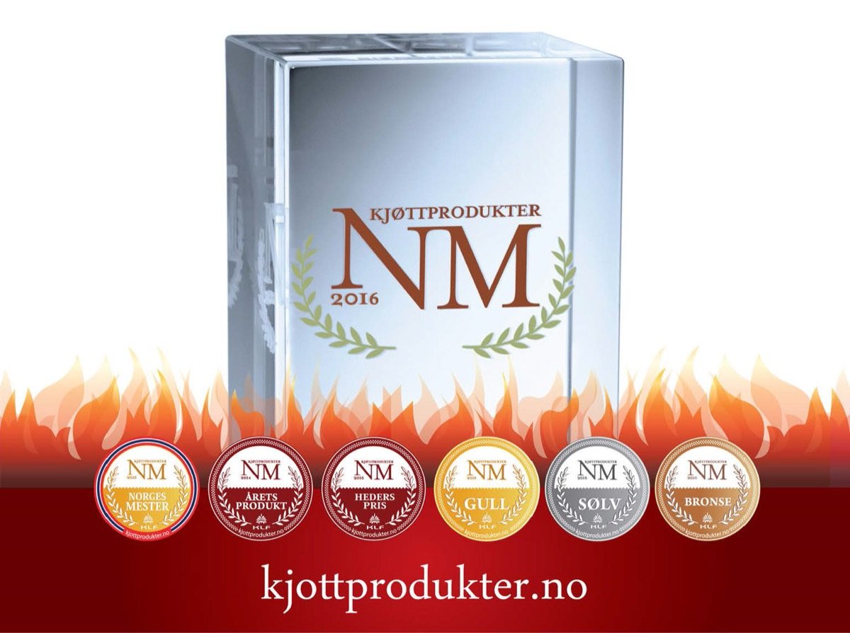 Medaljer fra NM i kjøttprodukter