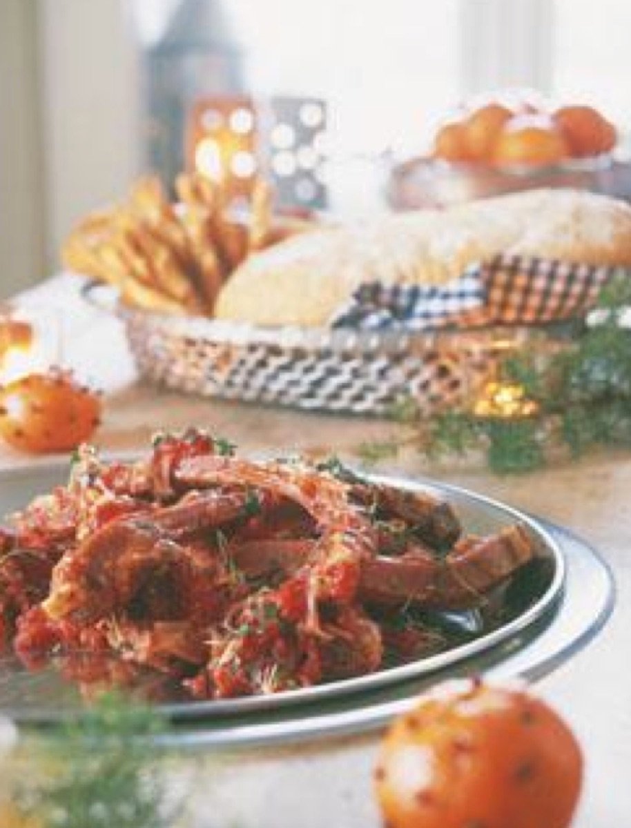 Pinnekjøtt i tomatsaus